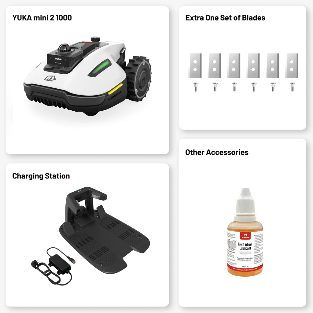 Mammotion YUKA Mini 2 1000H for 0.25-acre Lawns