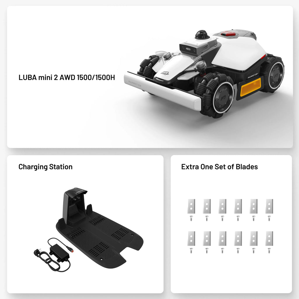 Mammotion LUBA mini 2 AWD Robot Mower for 0.37-Acre Lawns